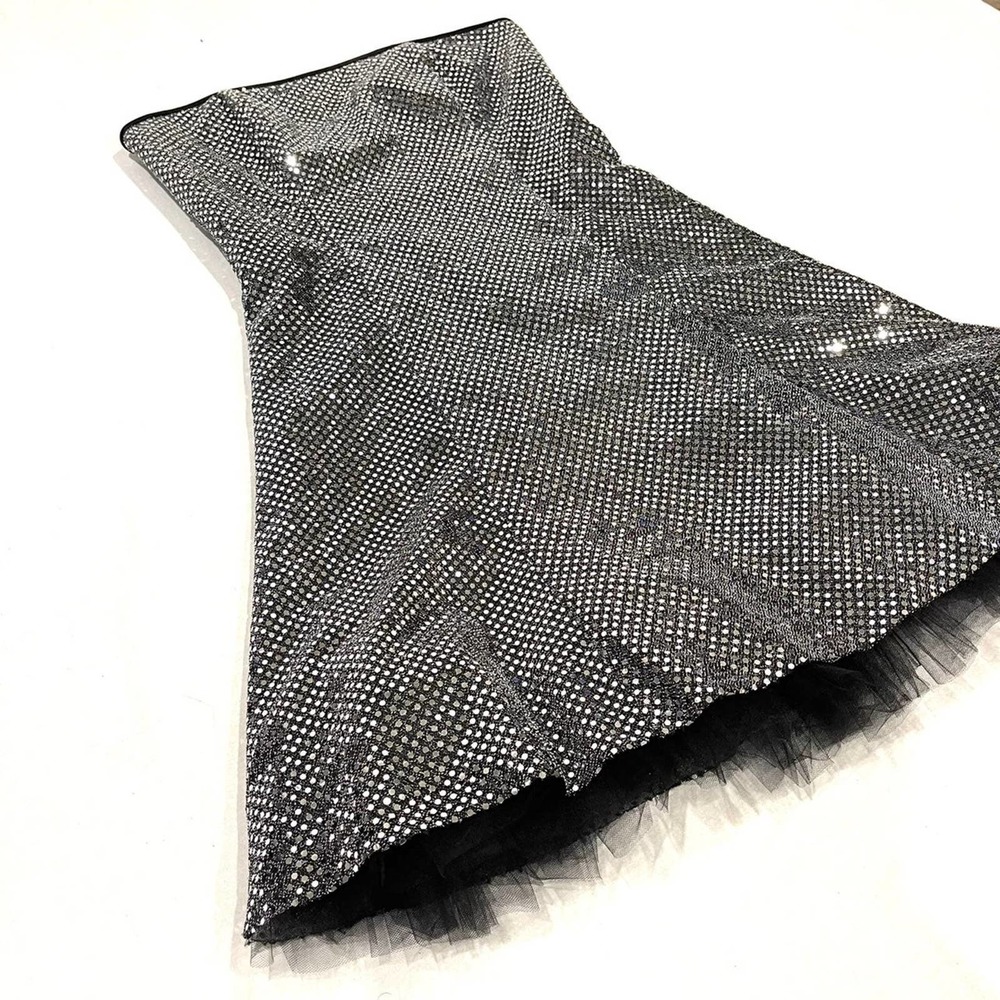 Vintage Gunne Sax Jessica Mcclintock Strapless Sequin Dress - Picture 3 of 6